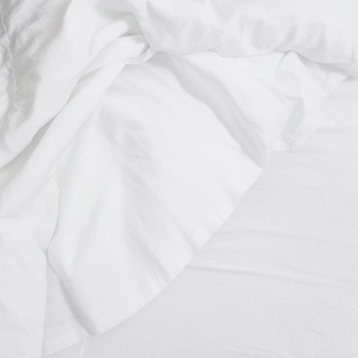 Linen Flat Sheet - White