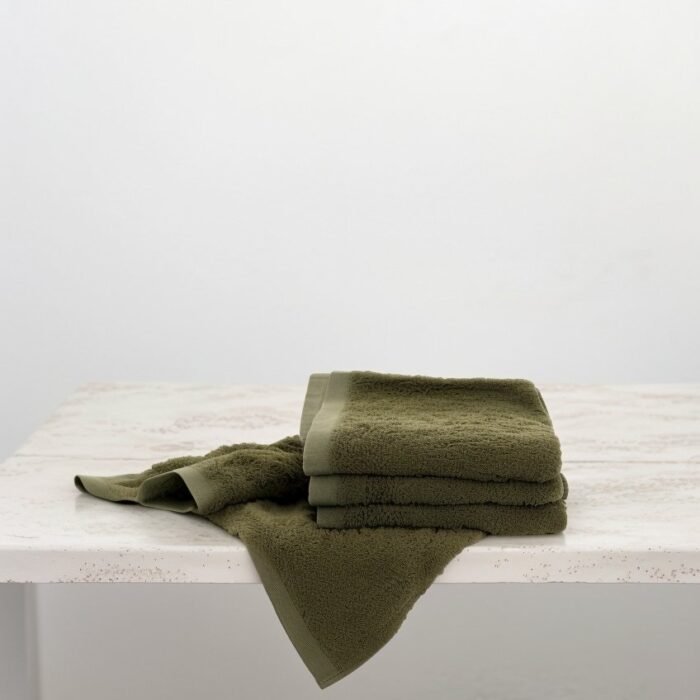 Pure Linen Washcloth Set - Forest