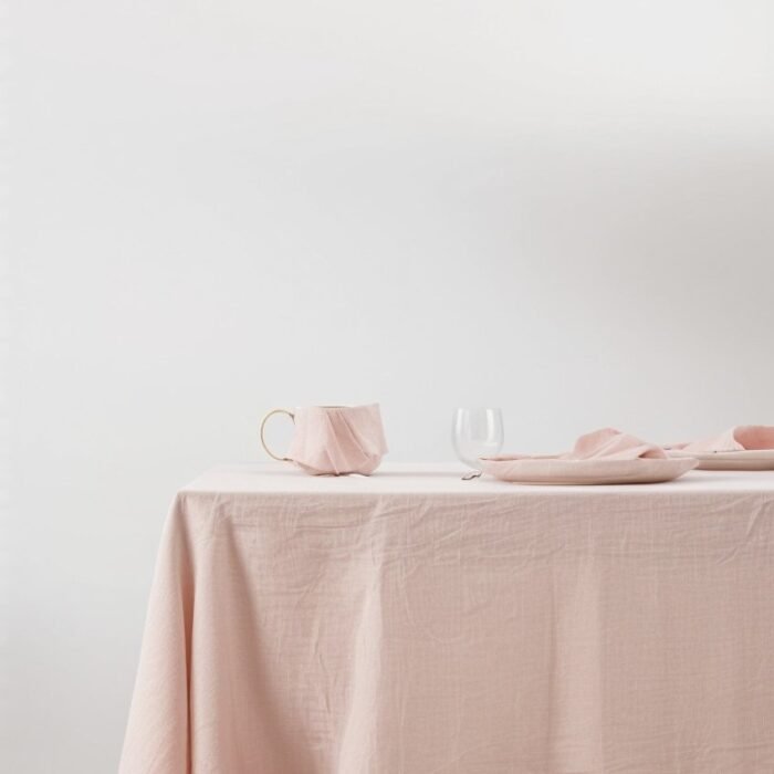Linen Tablecloth - Blush