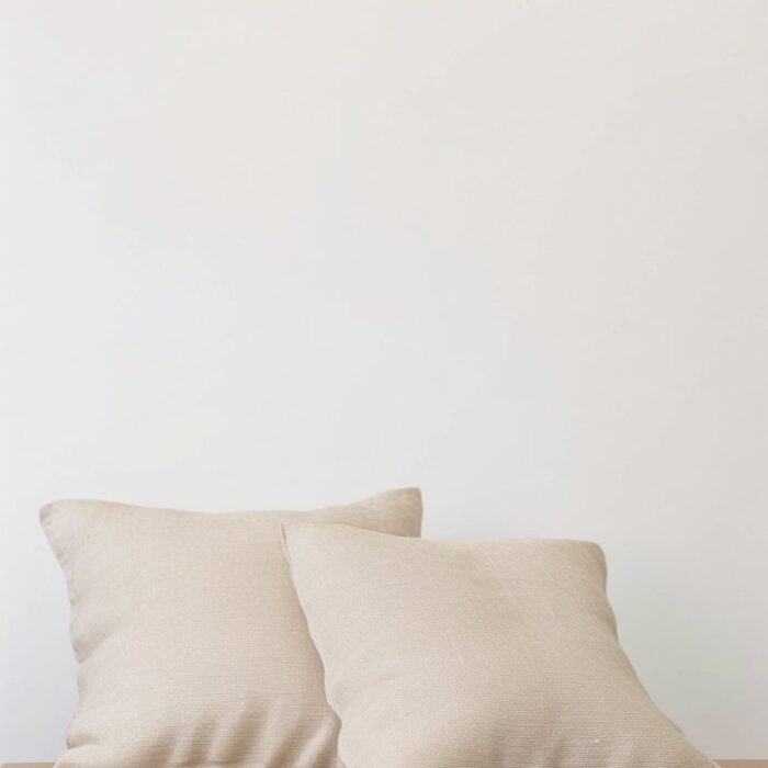 Set of 2 Euro Linen Pillowcases - Stripe