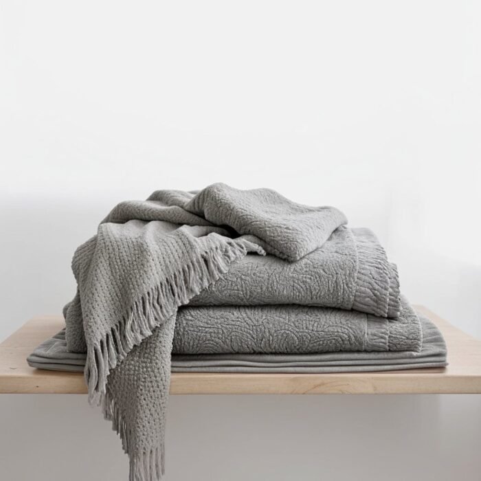Pure Linen Towel Set – Pebble