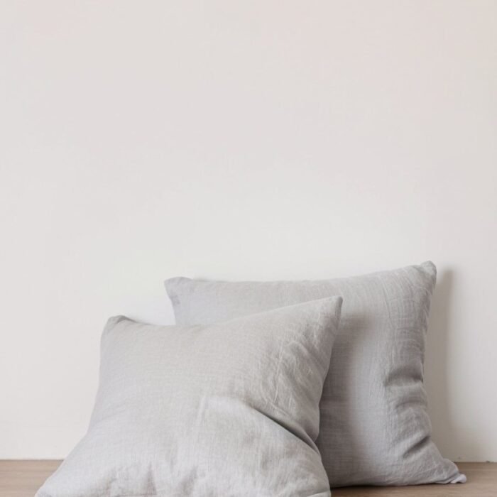 Set of 2 Euro Linen Pillowcases – Sky