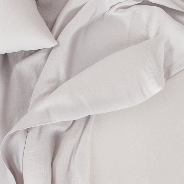 Linen Flat Sheet - Smoke Grey