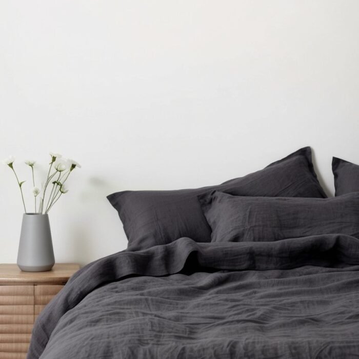 Linen Duvet Cover Set - Slate