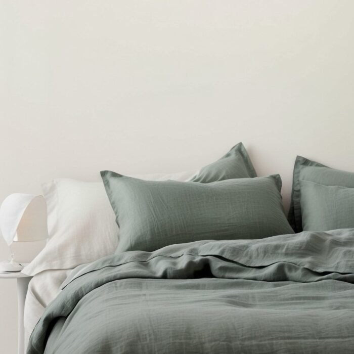 Linen Duvet Cover Set - Bluestone