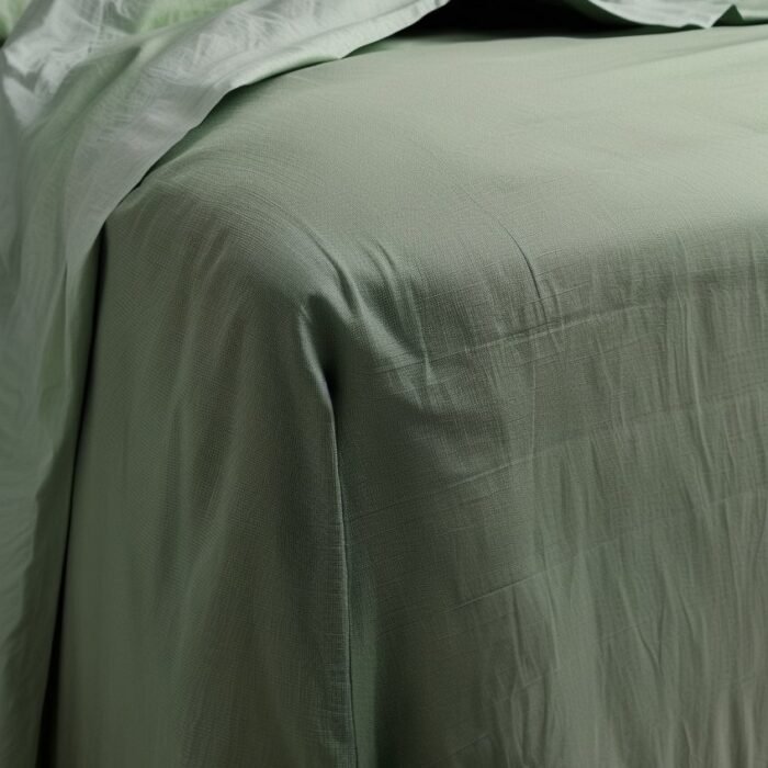 Linen Fitted Sheet - Bluestone