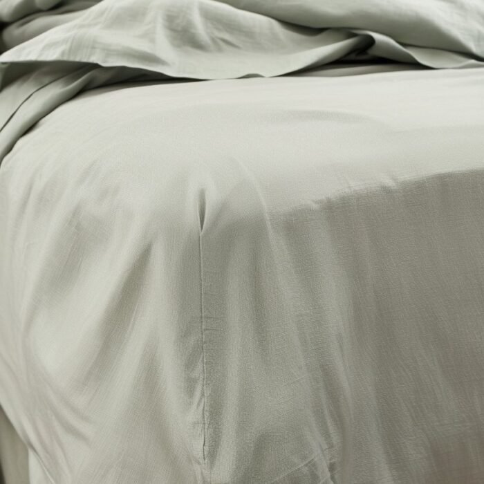 Linen Fitted Sheet - Sage