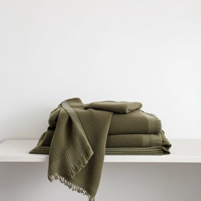 Pure Linen Towel Set - Forest