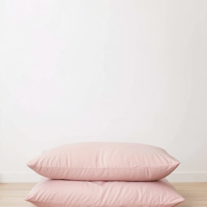 Set of 2 Linen Pillowcases - Blush