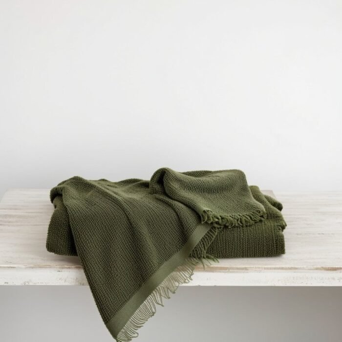 Pure Linen Bath Towel - Forest