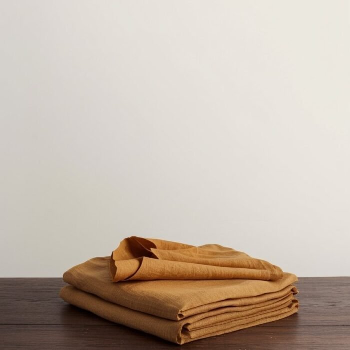 Repose Linen Bedcover - Turmeric