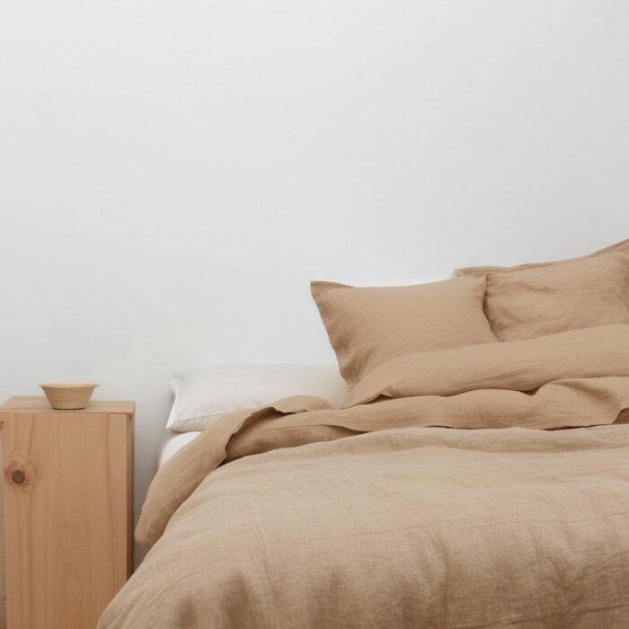 Linen Duvet Cover Set - Sand